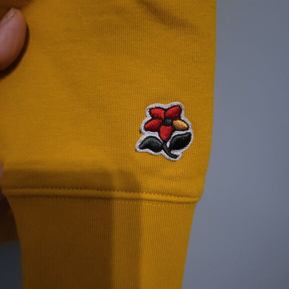 Vans Hoodie In Our Hands Pullover Golden Yellow Size Medium Skater Streetwear - Picture 9 of 16